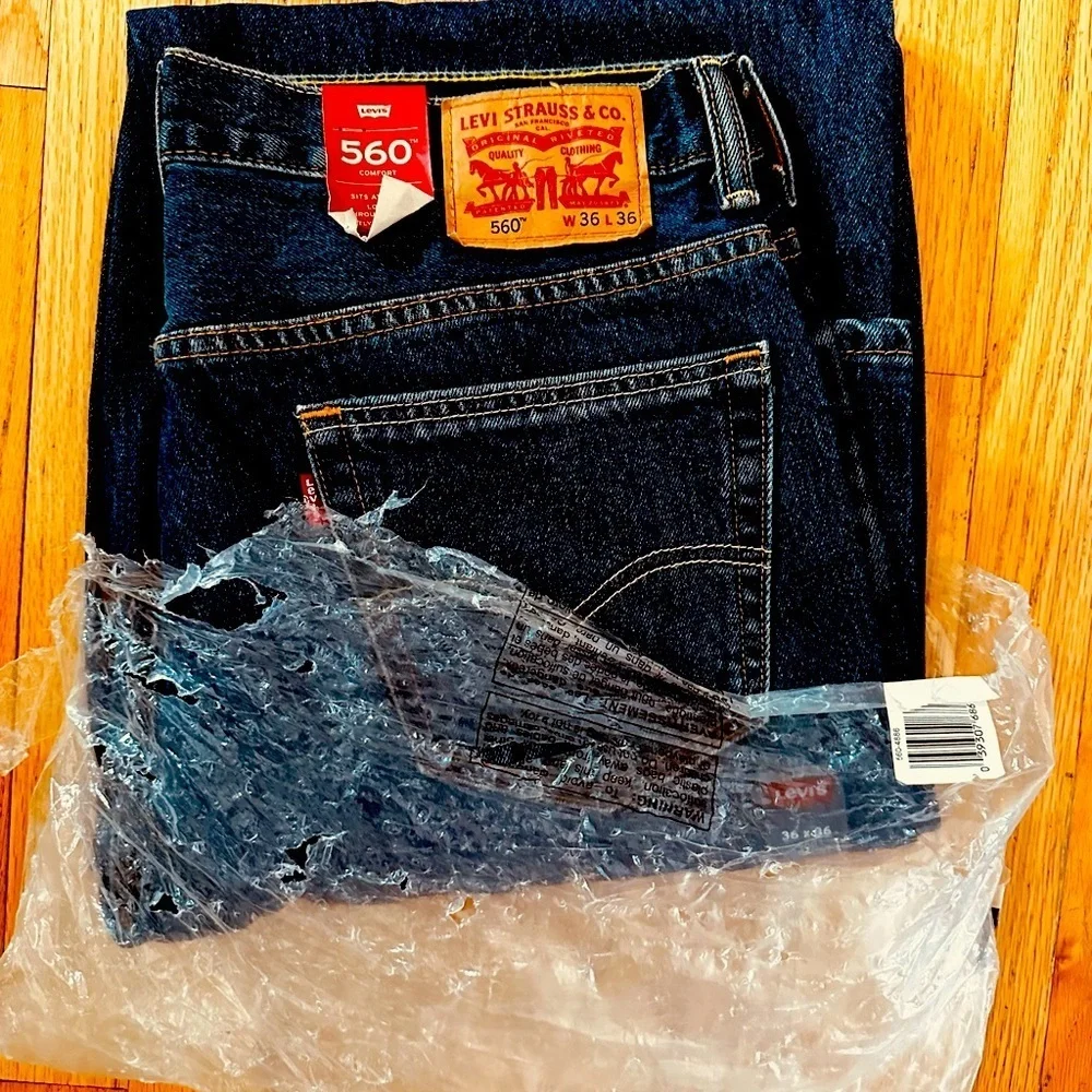 Old STOCK VINTAGE 560 LEVI’S USA JEANS - Picture 1 of 3